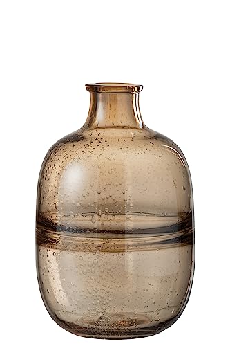 VASE RUND GERIPPT Glas Amber SMALL VASE RUND GERIPPT Glas Amber SMALL von J-Line