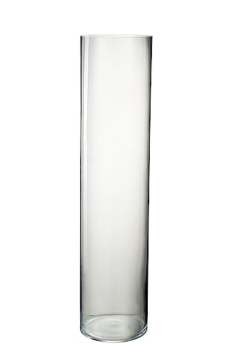 VASE Rohr Glas TRANSPARENT von J-Line