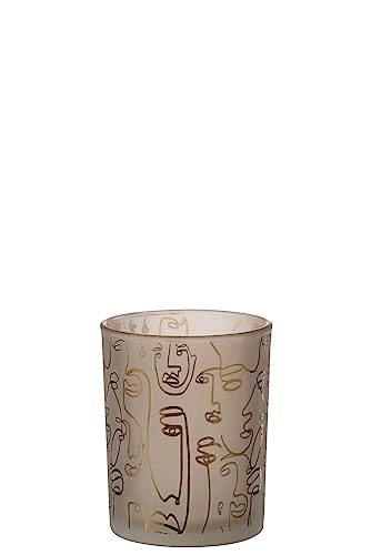 WINDLICHT Happy Faces Glas BEIGE MEDIUM WINDLICHT Happy Faces Glas BEIGE MEDIUM von J-Line