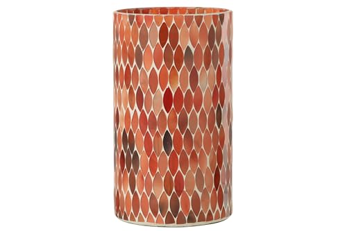 WINDLICHT MOSAIK Blatt Glas ROT/ORANGE Large WINDLICHT MOSAIK Blatt Glas ROT/ORANGE Large von J-Line