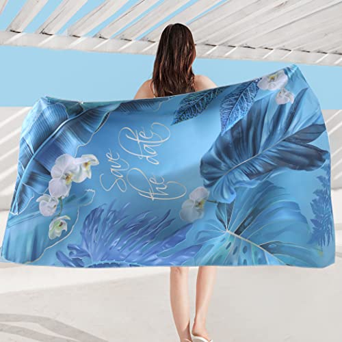 J Yunq Strandtücher Mikrofaser Strandtücher Handtuch Groß,Leichtes und Dünnes Tragbares schnell trocknende Saunatuch Badehandtuch,Für Strand，Reisehandtuch，Sauna (160 x 80 cm, J03) von J Yunq