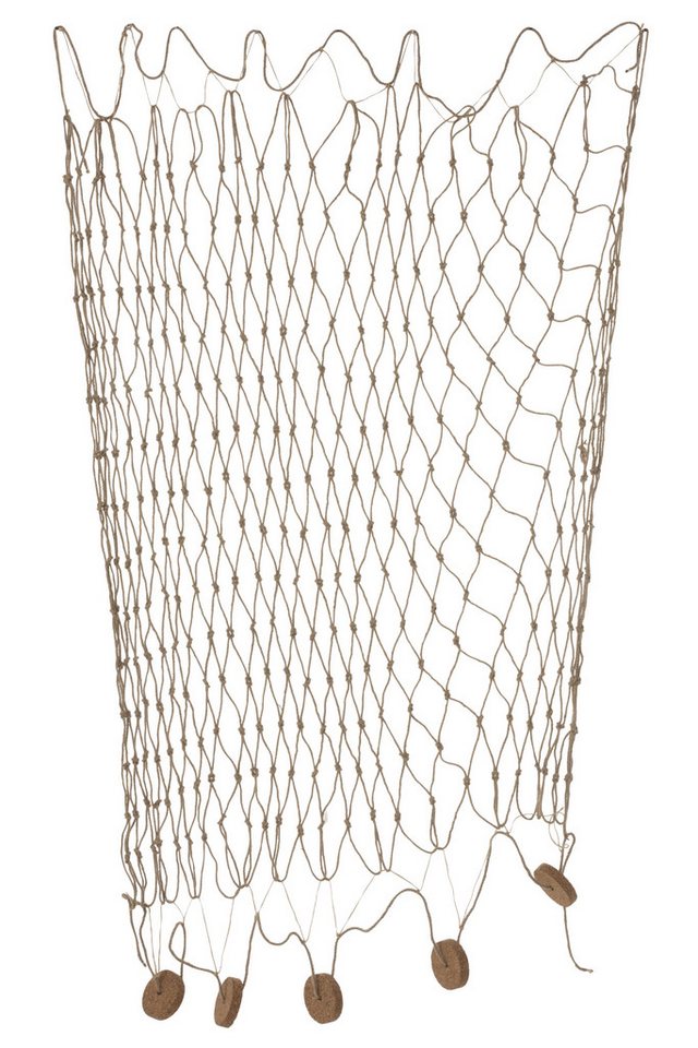 J-line Dekofigur Fischernetz Jute Braun von J-line