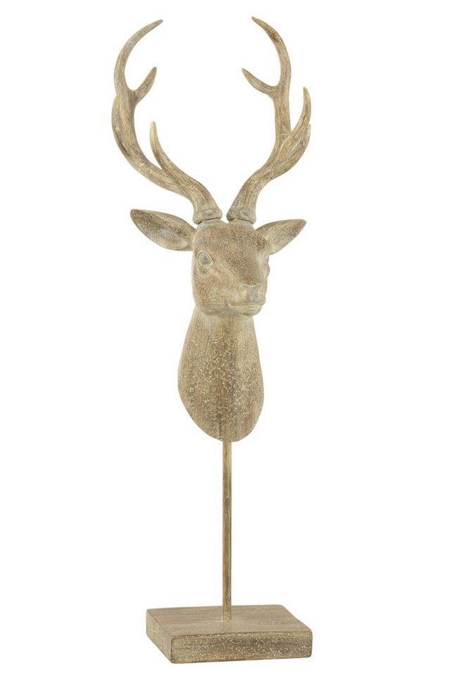 J-line Dekofigur Rentier auf Fuß Poly Hell Braun J-line Dekofigur Rentier auf Fuß Poly Hell Braun von J-line