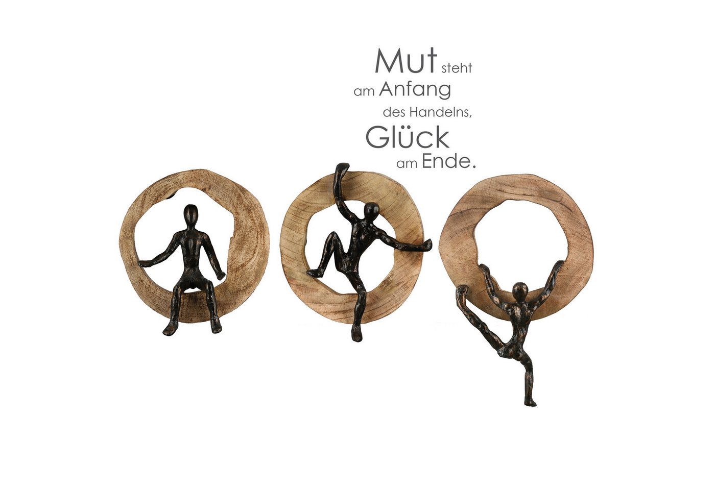 J-line Dekoobjekt 3-teiliges Wanddekoration-Set Kletternde Figuren aus Mangobaum und Alu J-line Dekoobjekt 3-teiliges Wanddekoration-Set Kletternde Figuren aus Mangobaum und Alu von J-line