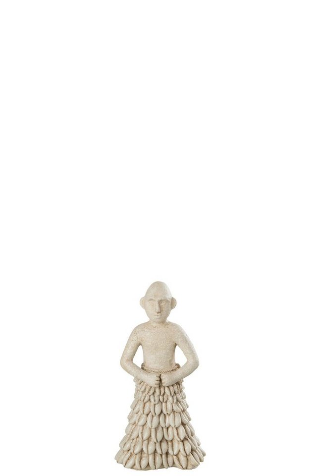 J-line Dekoobjekt 6er-Set Ethnische VUXAN Figuren - Stehende Männer aus Stein/Resin in S von J-line