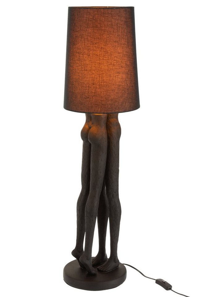 J-line Dekoobjekt Elegante Stehlampe Liebespaar – Kunstvolle Inszenierung in Schwarz von J-line