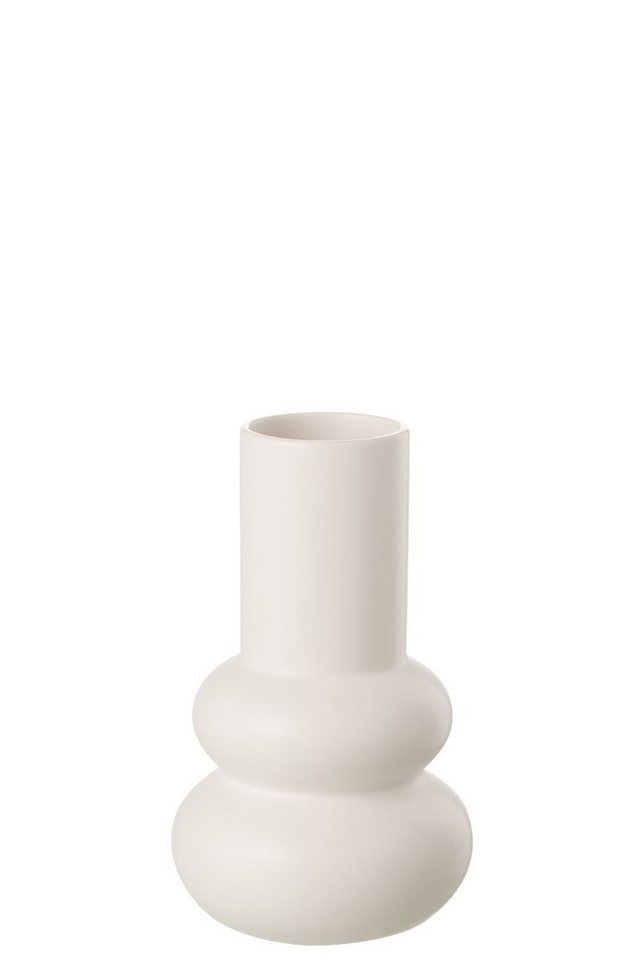 J-line Dekovase Skandi Vase Buble, Dekovase Nordic Minimalist weiß matt von J-line