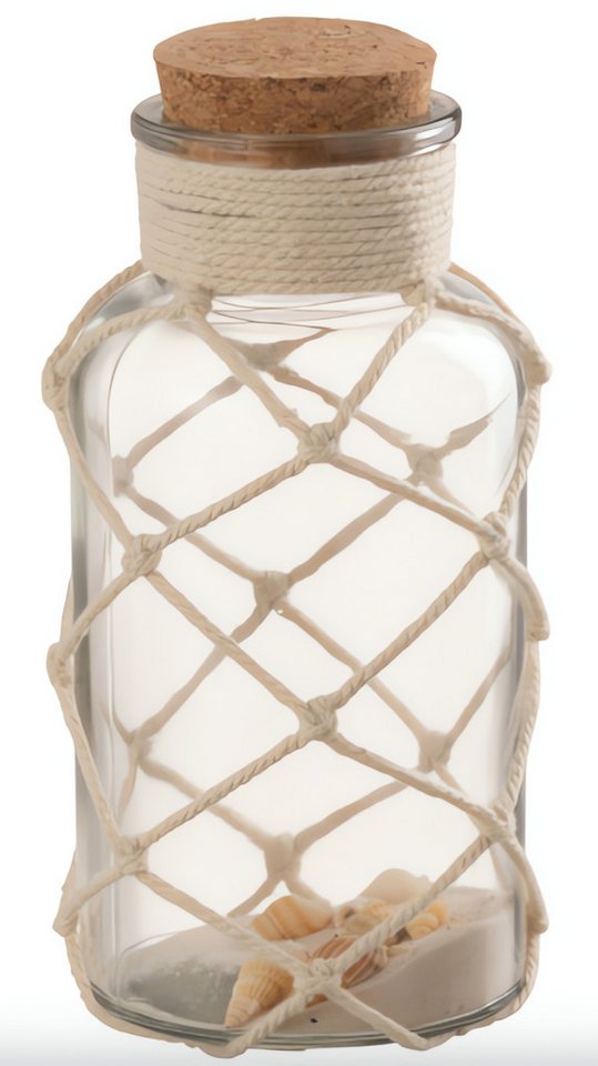 J-line Dekovase Vase Sand Muschel Glas Transparent Medium J-line Dekovase Vase Sand Muschel Glas Transparent Medium von J-line