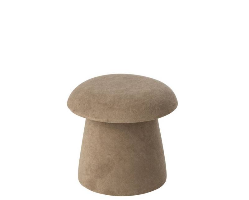J-line Hocker Hocker mit Stauraum Stoff beige 40x40x37 cm (1 Hocker), Deckel abnehmbar für Stauraum, kleine Sitzgelegenheit von J-line