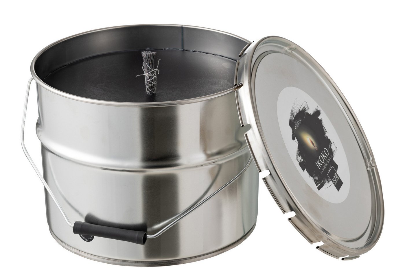 J-line Outdoorkerze Outdoorkerze Farbeimer Ikoko Metall / Wachs Schwarz Large 135s J-line Outdoorkerze Outdoorkerze Farbeimer Ikoko Metall / Wachs Schwarz Large 135s von J-line