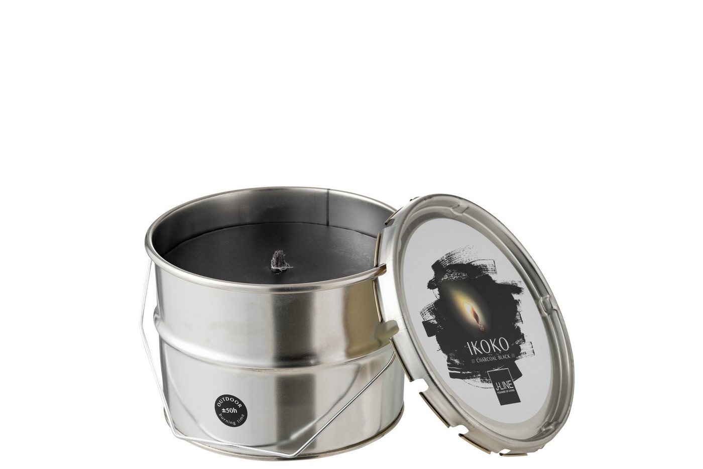 J-line Outdoorkerze Outdoorkerze Farbeimer Ikoko Metall / Wachs Schwarz Small 50s J-line Outdoorkerze Outdoorkerze Farbeimer Ikoko Metall / Wachs Schwarz Small 50s von J-line