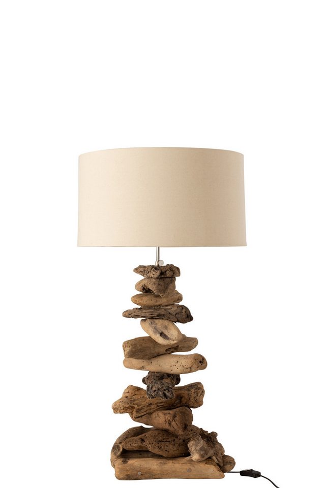 J-line Tischleuchte Lampe+Schirm Treibholz Naturell / Beige Small J-line Tischleuchte Lampe+Schirm Treibholz Naturell / Beige Small von J-line