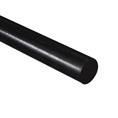 HDPE Rundstab aus hochdichtem Polyethylen, schwarz, 12 mm Durchmesser x 300 mm lang, Klasse A PE 500 von J&A Racing International