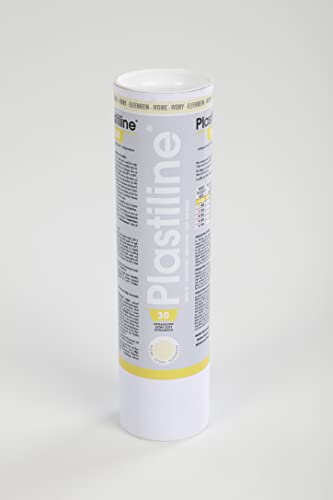 Jacques Herbin 1130T - Modelliermasse Plastiline, 1kg, Härtegrad 30, ideal zum Modellieren, 100 Prozent wiederverwendbar, Elfenbein von PLASTILINE