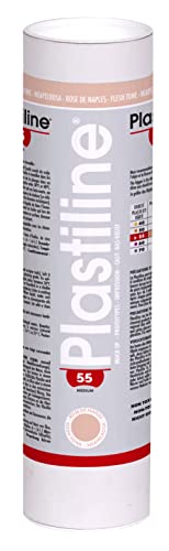 Jacques Herbin 1255T - Plastiline, 1kg, Härtegrad 55, ideal zum Modellieren, 100% wiederverwendbar, Neapelrosa von PLASTILINE