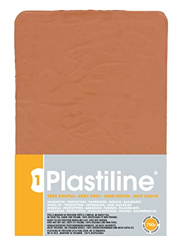 Jacques Herbin 7340T - Plastiline, 750g, Härte sehr weich, ideal zum Modellieren, 100% wiederverwendbar, Ockerrot Jacques Herbin 7340T - Plastiline, 750g, Härte sehr weich, ideal zum Modellieren, 100% wiederverwendbar, Ockerrot von PLASTILINE