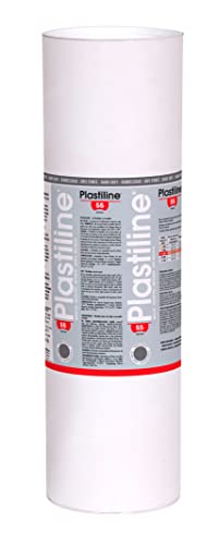 Jacques Herbin 10755T - Packung Modelliermasse Plastiline für den Modellbau, 10 kg, zum modelieren, H55 medium, 1 Pack, Dunkelgrau von PLASTILINE