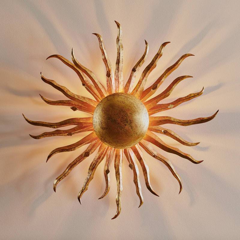 Wandleuchte Sonne Ø 70 cm gold Wandleuchte Sonne Ø 70 cm gold von Holländer