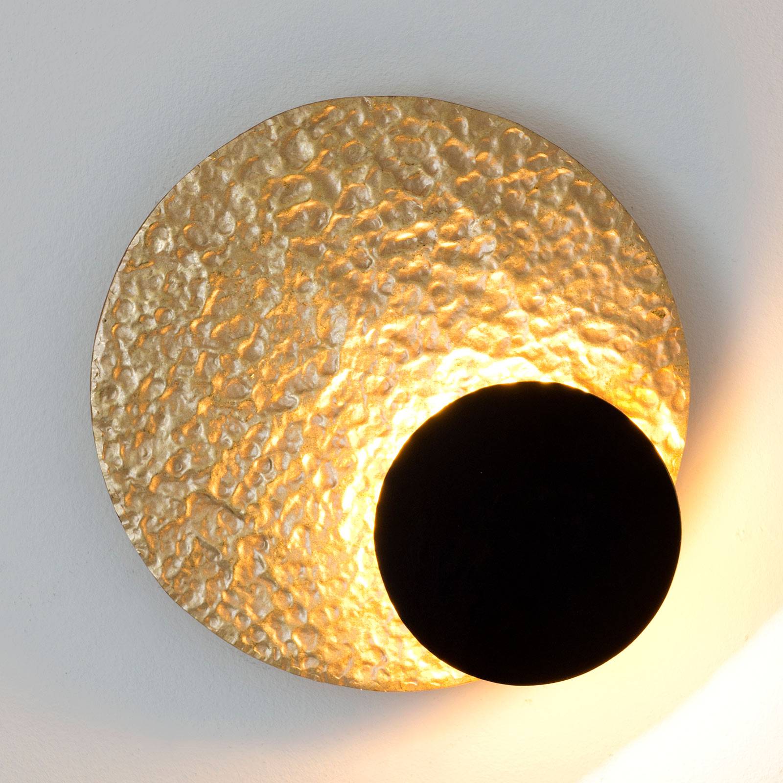 LED-Wandleuchte Infinity in Gold, Ø 26 cm von Holländer