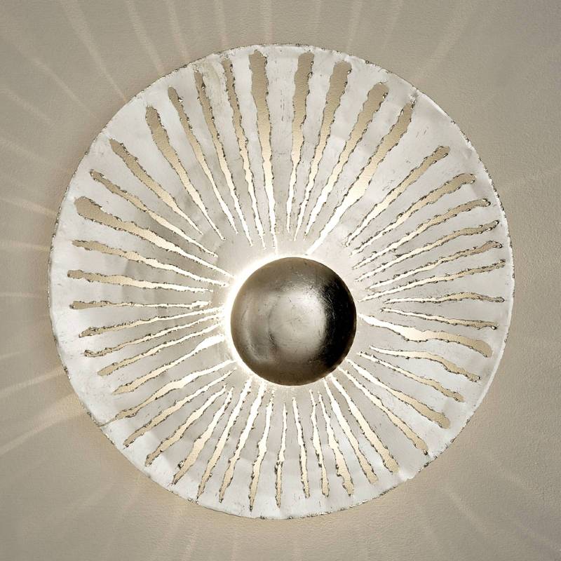 LED-Wandleuchte Pietro, runde Form, silber von Holländer