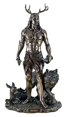 Veronese 708-6981 Figur des Herne Jäger keltischer Gott der Jagd und des Wildes von Veronese