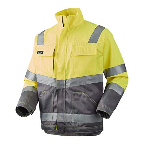 J.A.K. 111058607 Serie 11105 70% Polyester/30% Baumwolle Blousonjacke, EN 20471, Klasse 2, Gelb/Grau, 4XL Größe J.A.K. 111058607 Serie 11105 70% Polyester/30% Baumwolle Blousonjacke, EN 20471, Klasse 2, Gelb/Grau, 4XL Größe von J.A.K.