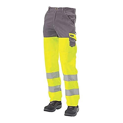 J.A.K. 1110688124 Serie 11106 70% Polyester/30% Baumwolle Bundhose, EN 20471, Klasse 2, Orange/Marine, 68 R (49/32) Größe von J.A.K.