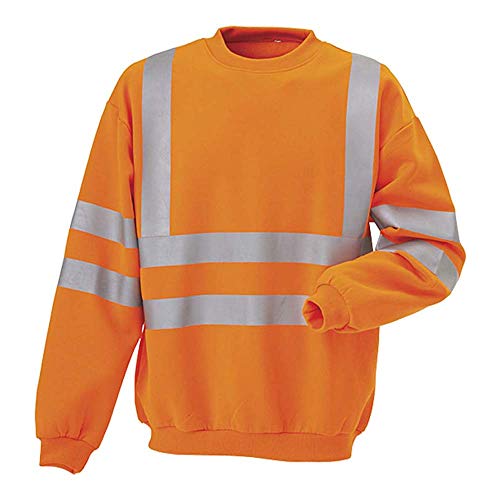 J.A.K. 111151104 Serie 11115 65% Polyester/35% Baumwolle Sweatshirt, EN 20471, Klasse 3, Orange, XL Größe von J.A.K.