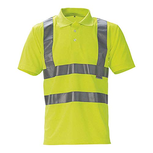 J.A.K. 1329117 Serie 11113 55% Baumwolle/45% Polyester Poloshirt, EN 20471, Klasse 2, Gelb, 4XL Größe J.A.K. 1329117 Serie 11113 55% Baumwolle/45% Polyester Poloshirt, EN 20471, Klasse 2, Gelb, 4XL Größe von J.A.K.