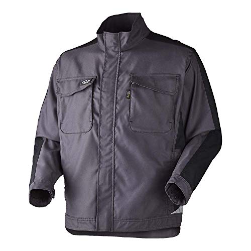 J.A.K. 16025001 Serie 1602 65% Polyester/35% Baumwolle Blousonjacke, Grau/Schwarz, S Größe von J.A.K.