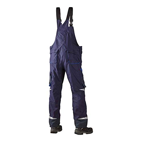 J.A.K. 160346088 Serie 1603 65% Polyester/35% Baumwolle Latzhose, Marine/Königsblau, 50 R (35/32) Größe von J.A.K.