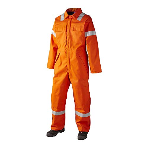 J.A.K. 3207124 Serie 12032 65% Baumwolle/34% Polyester/1% Negastat Thermoarbeitsanzug, Orange, XL Größe von J.A.K.