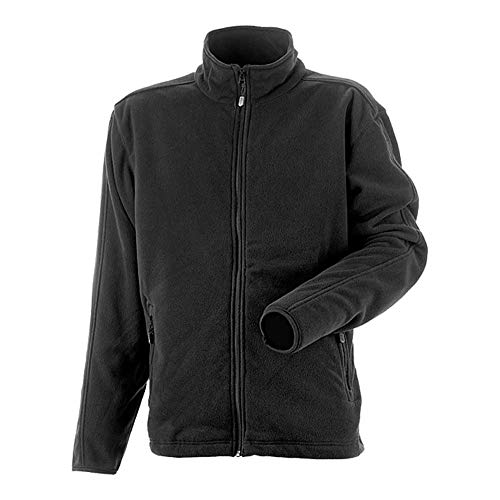 J.A.K. 3706121 Serie 6137 100% Polyester Fleecejacke, Schwarz, S Größe von J.A.K.