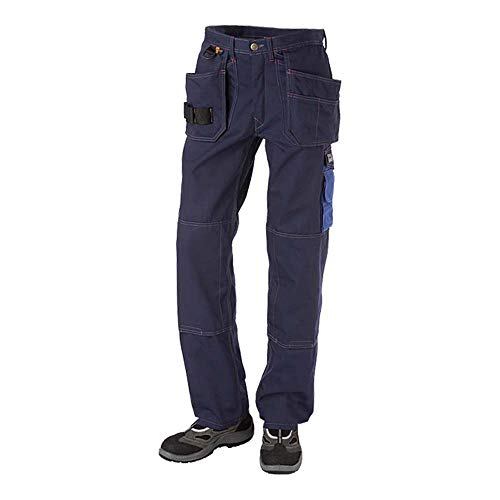 J.A.K. 920446076 Serie 9204 65% Polyester/35% Baumwolle Bundhose mit Hängetaschen, Marine/Königsblau, 44 R (30/32) Größe von J.A.K.