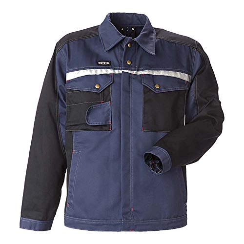 J.A.K. 92055204 Serie 9205 65% Polyester/35% Baumwolle Blousonjacke, Petrol/Schwarz, XL Größe von J.A.K.