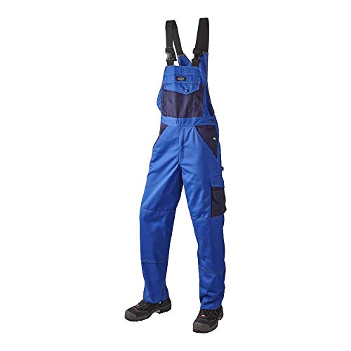 J.A.K. 920718076 Serie 9207 65% Polyester/35% Baumwolle Latzhose, Königsblau/Marine, 44 R (30/32) Größe von J.A.K.