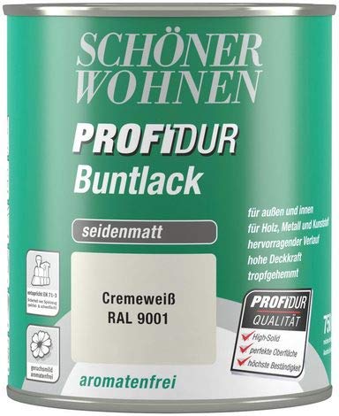 ProfiDur Buntlack 125 ml cremeweiß Seidenmatt von Schöner Wohnen