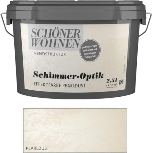 Schöner Wohnen 2,5 L. Schimmer-Optik Effektfarbe, perlmuttartiger Schimmer - Pearldust von J.D. Flügger