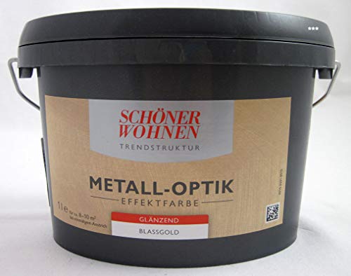 Schöner Wohnen 1 L. Metall-Optik Effektfarbe Blassgold glänzend, für ca. 10 m² Schöner Wohnen 1 L. Metall-Optik Effektfarbe Blassgold glänzend, für ca. 10 m² von J.D. Fuller