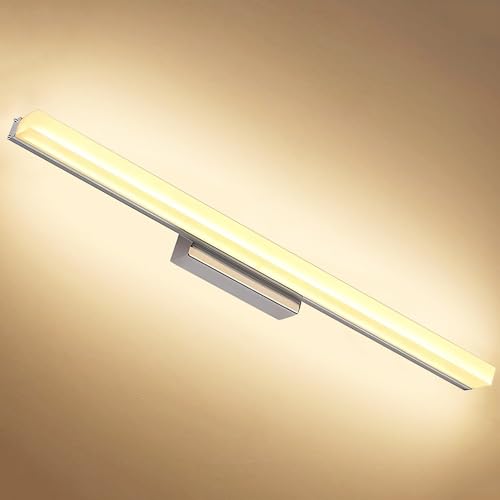 J.SUNUN LED Spiegelleuchte badlampe Warmes Licht 3000K 80CM Spiegellampe badezimmer lampe wand wandlampe Spiegelschrank beleuchtung leuchte lampe Spiegellampen für das bad wasserdicht 16W von J.SUNUN