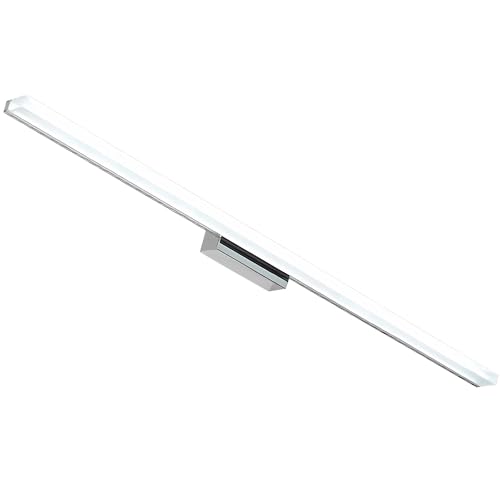 J.SUNUN LED Spiegelleuchte badlampe Weißes Licht 6000K 120CM Spiegellampe badezimmer lampe wand wandlampe Spiegelschrank beleuchtung leuchte lampe Spiegellampen für das bad wasserdicht 22W von J.SUNUN