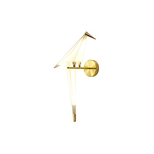 J.SUNUN Wandleuchte, Nordic Persönlichkeit Vogel tausend Papier Kran Wandleuchte modernen minimalistischen Wohnzimmer Schlafzimmer Bett Gang Tintenfisch Lampe von J.SUNUN
