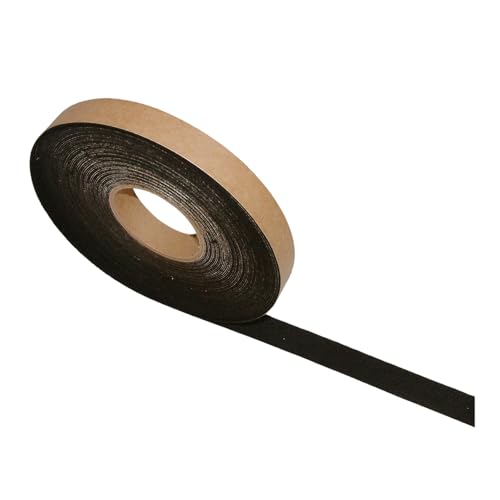 JVCC Felt-06 Polyesterfilz-Klebeband [1 mm dicker Filz]., schwarz, FELT-06 von J.V. Converting