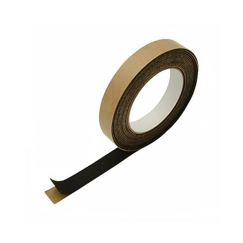 JVCC Felt-06 Polyesterfilz-Klebeband [1 mm dicker Filz]., schwarz, FELT-06 von J.V. Converting