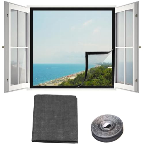 110x155cm Fliegengitter Fenster Mücken Insektenschutz optimal für Rolläden von JACCOS