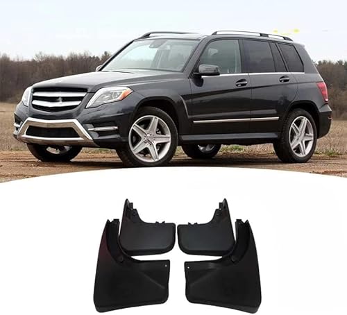 JACCOS 4 Stück Auto Schmutzfänger für Mer-cedes Benz GLK X204 2008-2015(with Side Pedal),Auto Front Heck Spritzschutz Abdeckung Langlebiges Kotflügel,Auto Styling Zubehör von JACCOS