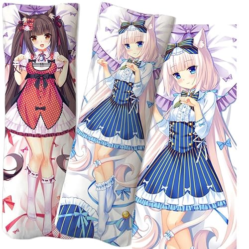JACCOS Anime Pillowcase NEKOPARA Kissenhülle,Anime Kissenbezug Seitenschläferkissen Bezug,Doppelseitige Muster Druck Umarmungskissen Bezug,2WT-50x150CM JACCOS Anime Pillowcase NEKOPARA Kissenhülle,Anime Kissenbezug Seitenschläferkissen Bezug,Doppelseitige Muster Druck Umarmungskissen Bezug,2WT-50x150CM von JACCOS