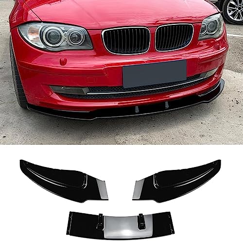JACCOS Auto Frontspoiler Stoßstange Lippe Für BM-W 1 Serie E81 E82 E87 E88 LCI Modelo estándar 2008-2011,Antikollisions FrontstoßStange Splitter Diffusor Frontlippe Protector,Auto Vorne Schaufel von JACCOS