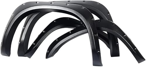 JACCOS Auto Kotflügelverbreiterung Set für Dodge RAM 2002-2008,Auto Radlauf Schutz,ABS Radlaufverbreiterung Dekorationsstreifen Schmutzfänger von JACCOS
