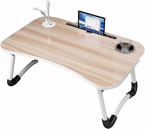 Verstellbarer, zusammenklappbarer Laptop-Tisch, Schoßschreibtisch, Bett, Computer-Tablett, Ständer mit Tassenschlitz und Ventilator, Notebook-Frühstücksbuchhalter, Faltbarer Computertisch (Farbe: Verstellbarer, zusammenklappbarer Laptop-Tisch, Schoßschreibtisch, Bett, Computer-Tablett, Ständer mit Tassenschlitz und Ventilator, Notebook-Frühstücksbuchhalter, Faltbarer Computertisch (Farbe: von JACCOS